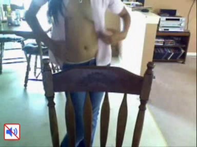 Asian sexy girl stripping in front of the webcam