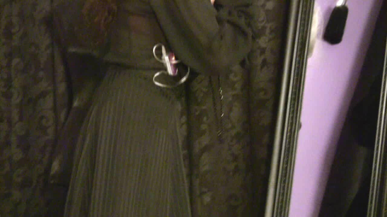 Kinky brunette in stockings masturbates in a rough way