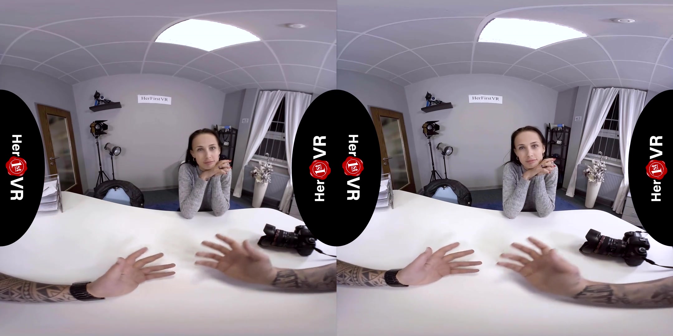 Nicole Love - VR Casting; Amateur Brunette First Timer POV