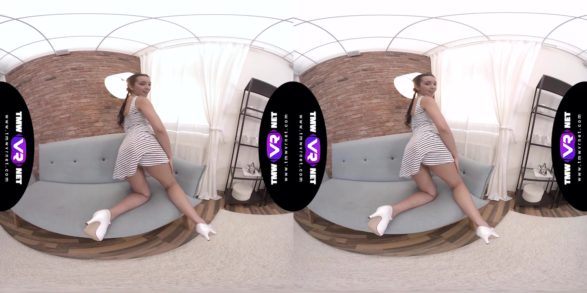 Fashion breaker shows pink panties - TmwVRnet