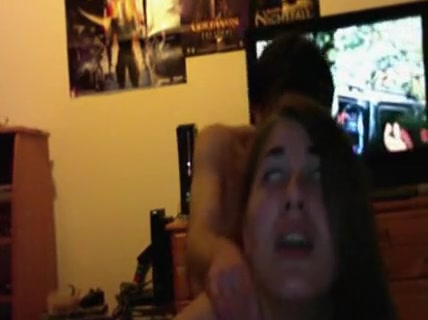 Cute chick fucked hard by her boyfriend from behind