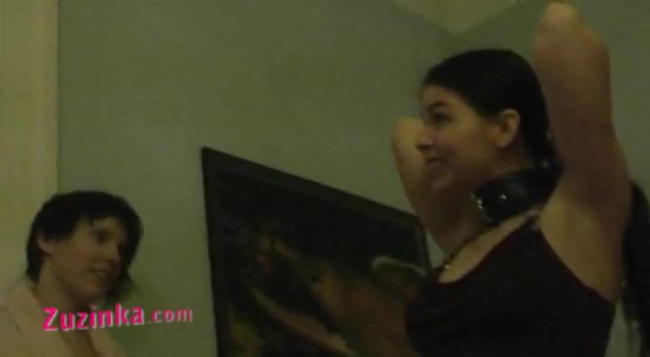 Sexy amateur Zuzinka plays with horny couple