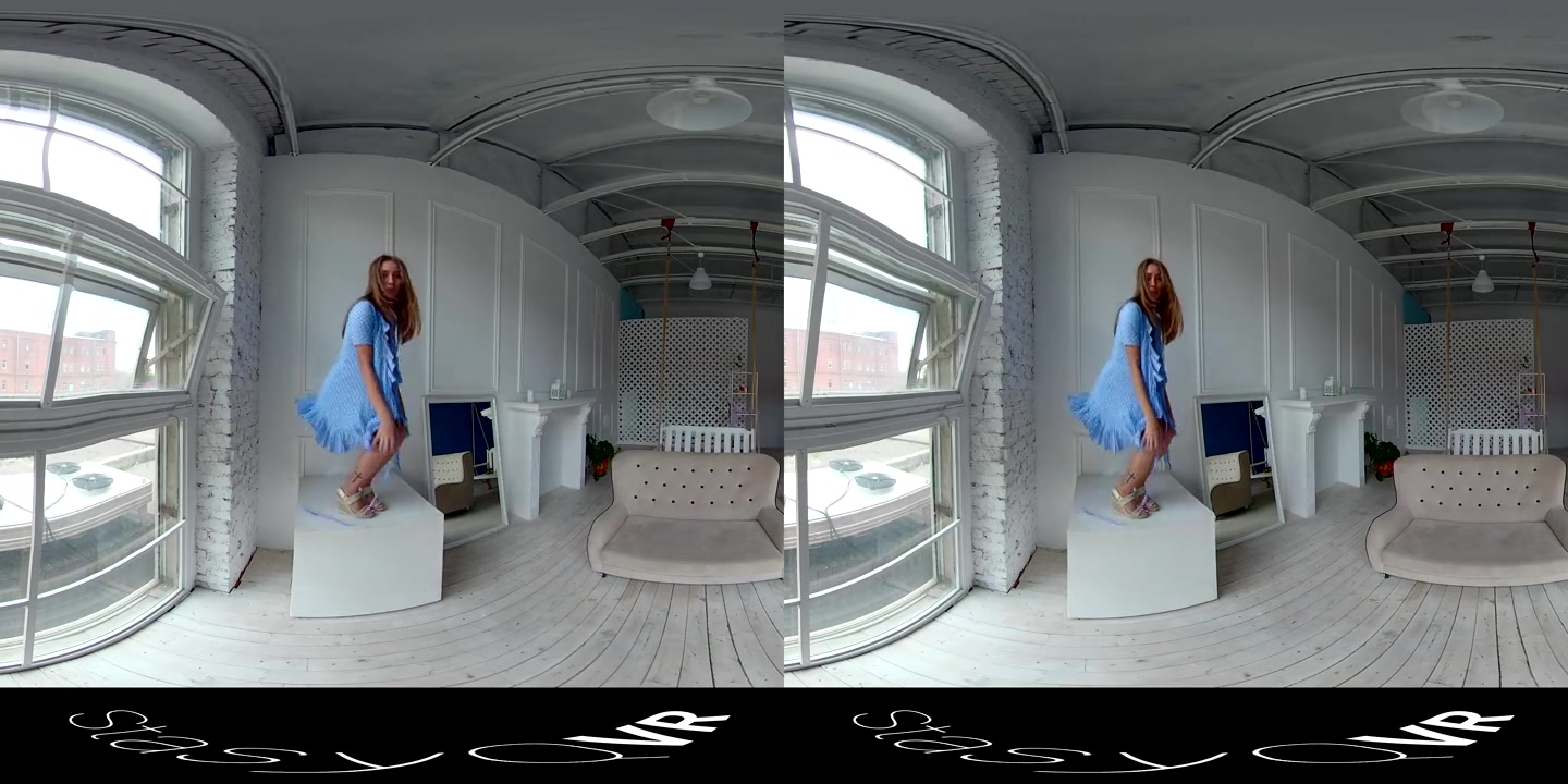VR porn - Red Hair, Blue Dress - StasyQ VR