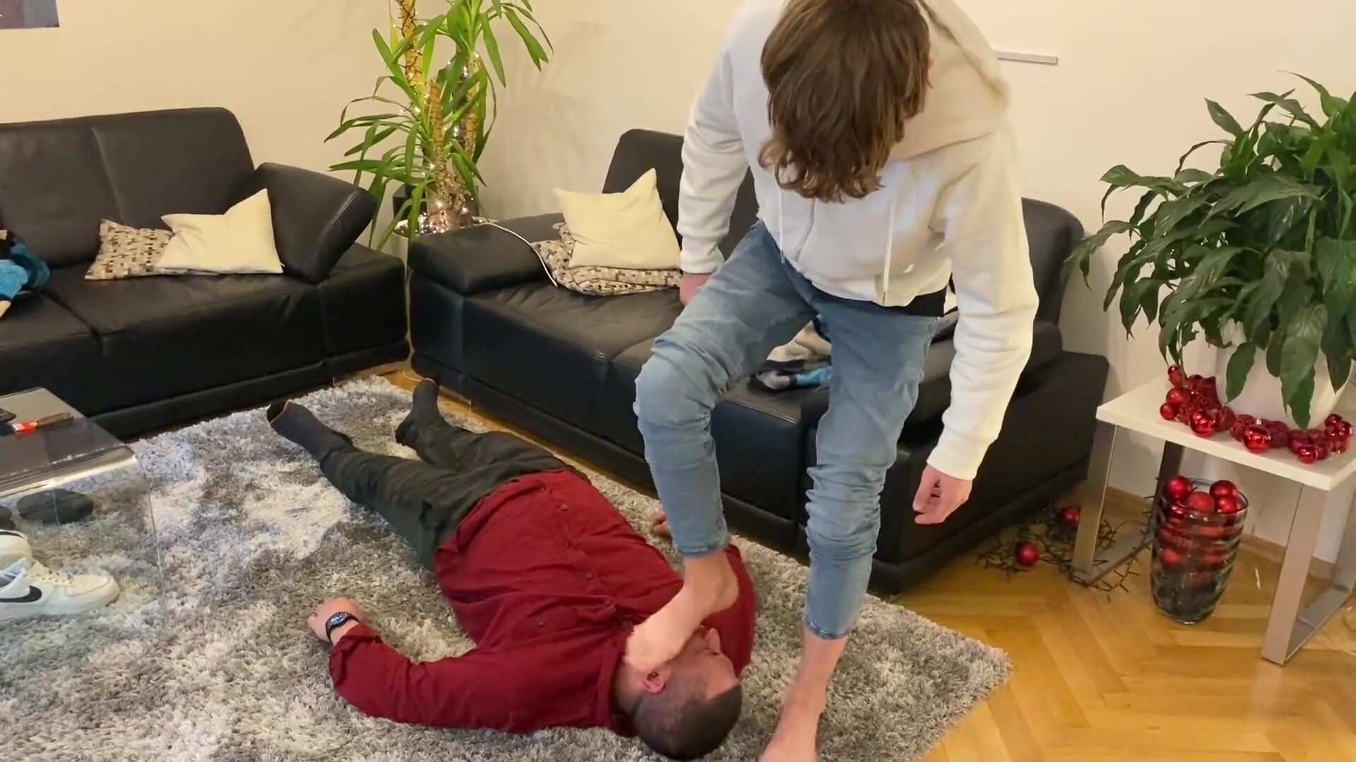 Master k stinky feet licking