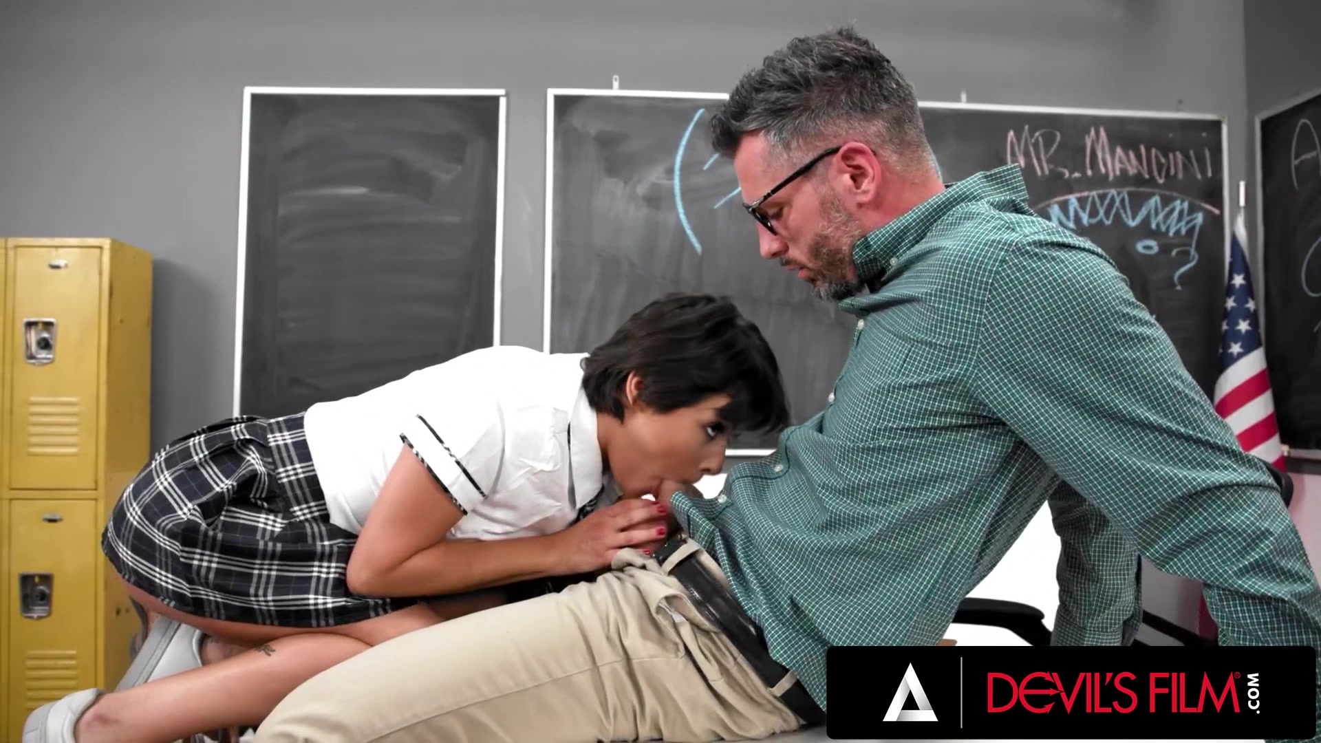 DEVILS FILM - Hot Teen Student Nicole Aria Don't Complained About This One D By Her Teacher