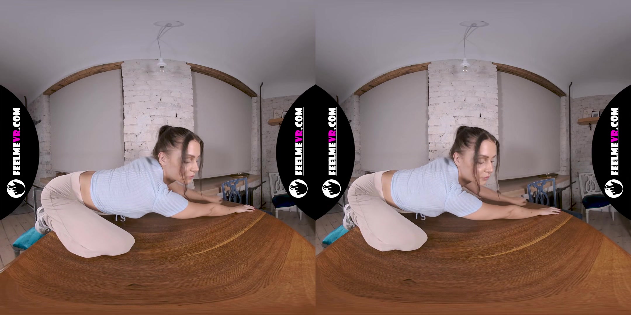 Naked Supermodel Francheska On The Table