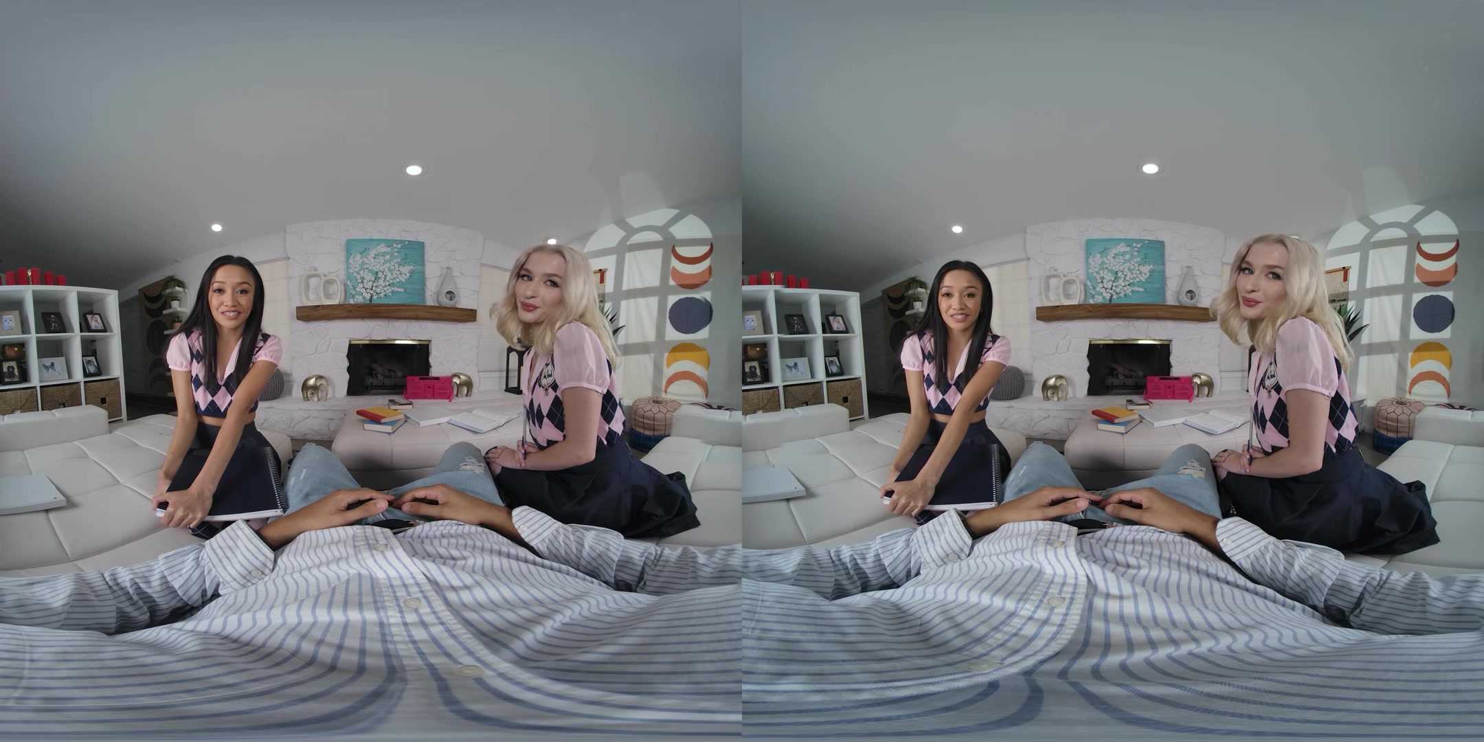 Naughty Stepdaughters: Schoolgirls Jade Kimiko and Emma Rosie