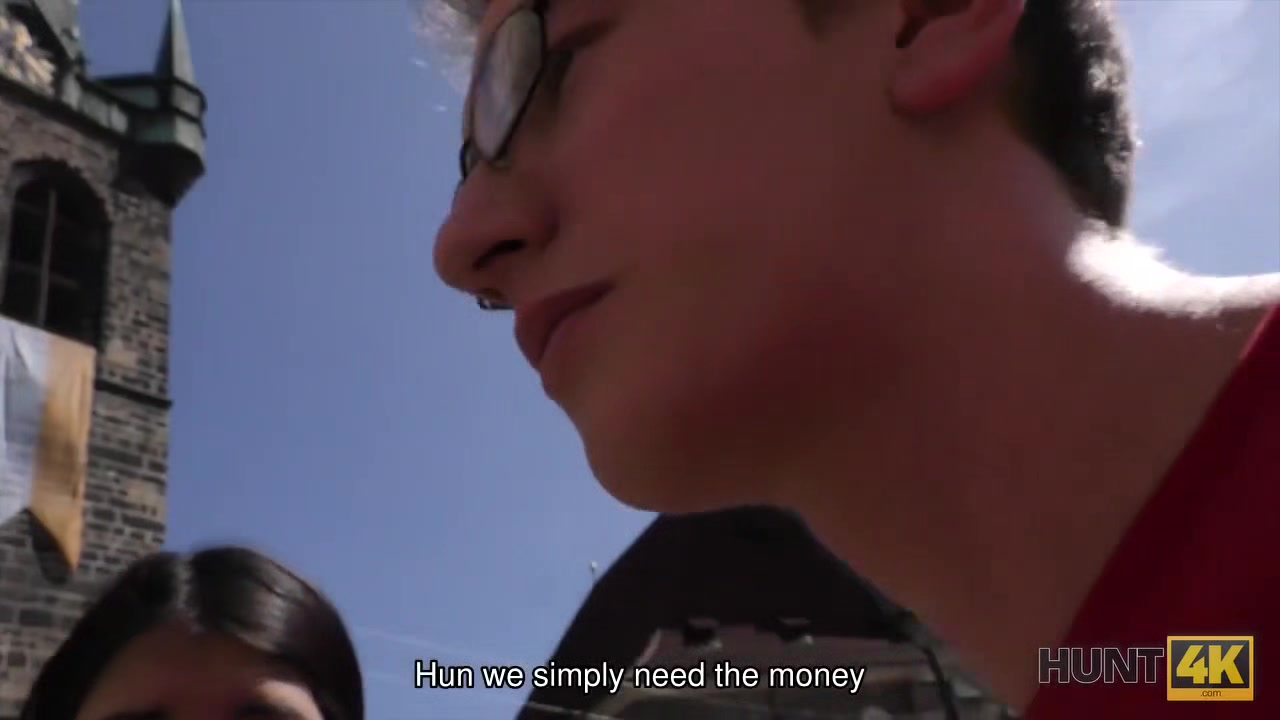 HUNT4K. Young brunette girl wants to travel so why sells her pussy