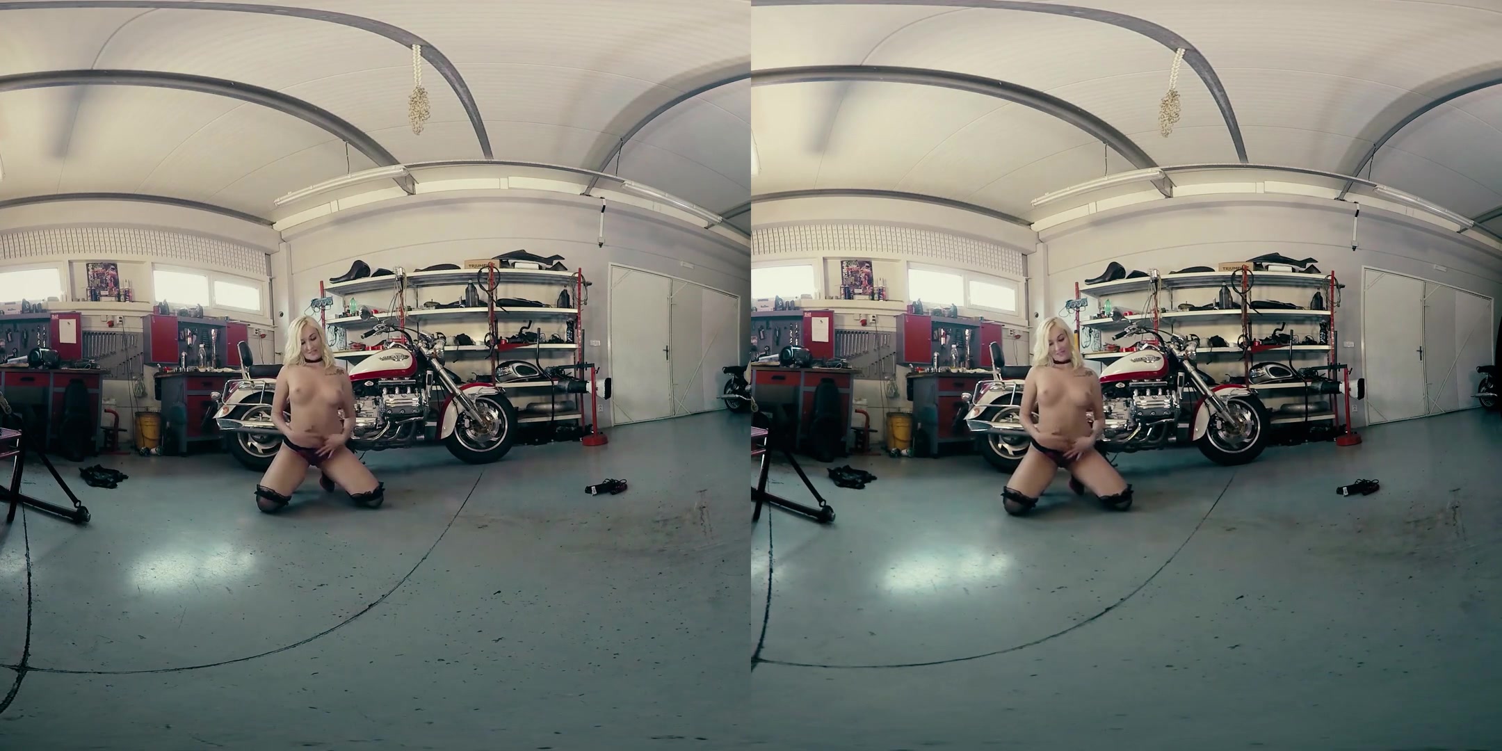 Daisy Lee in Blonde Stunner Gets Naughty in the Garage - BravoModelsMedia