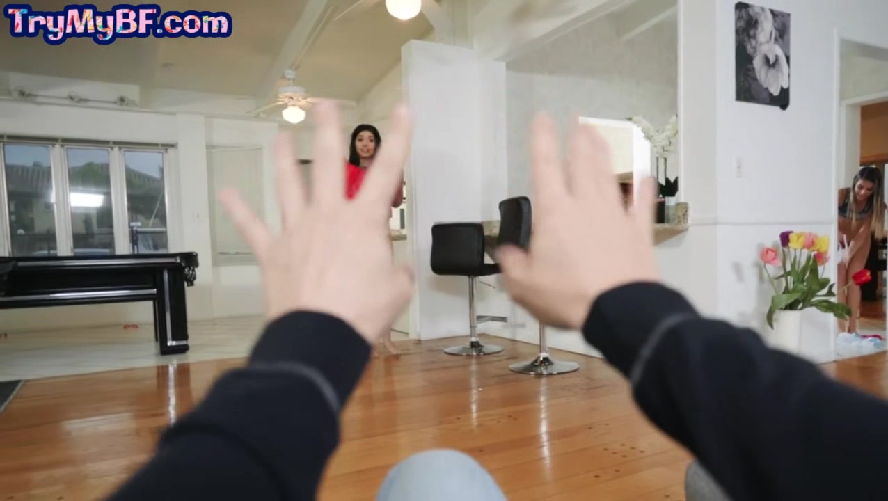 College babe proposing trio to her bf