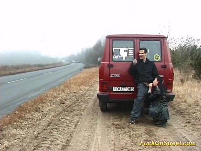 real fuck on big public street