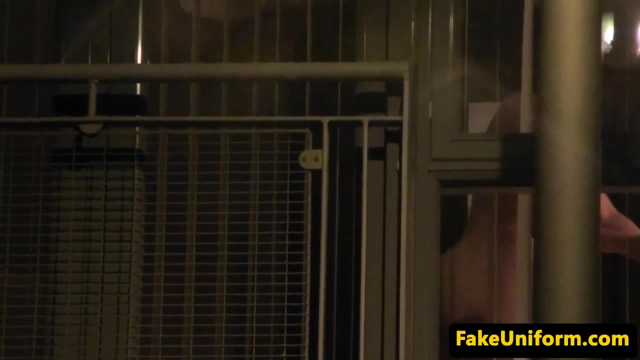 dicksucking british sweetie facialized by officer