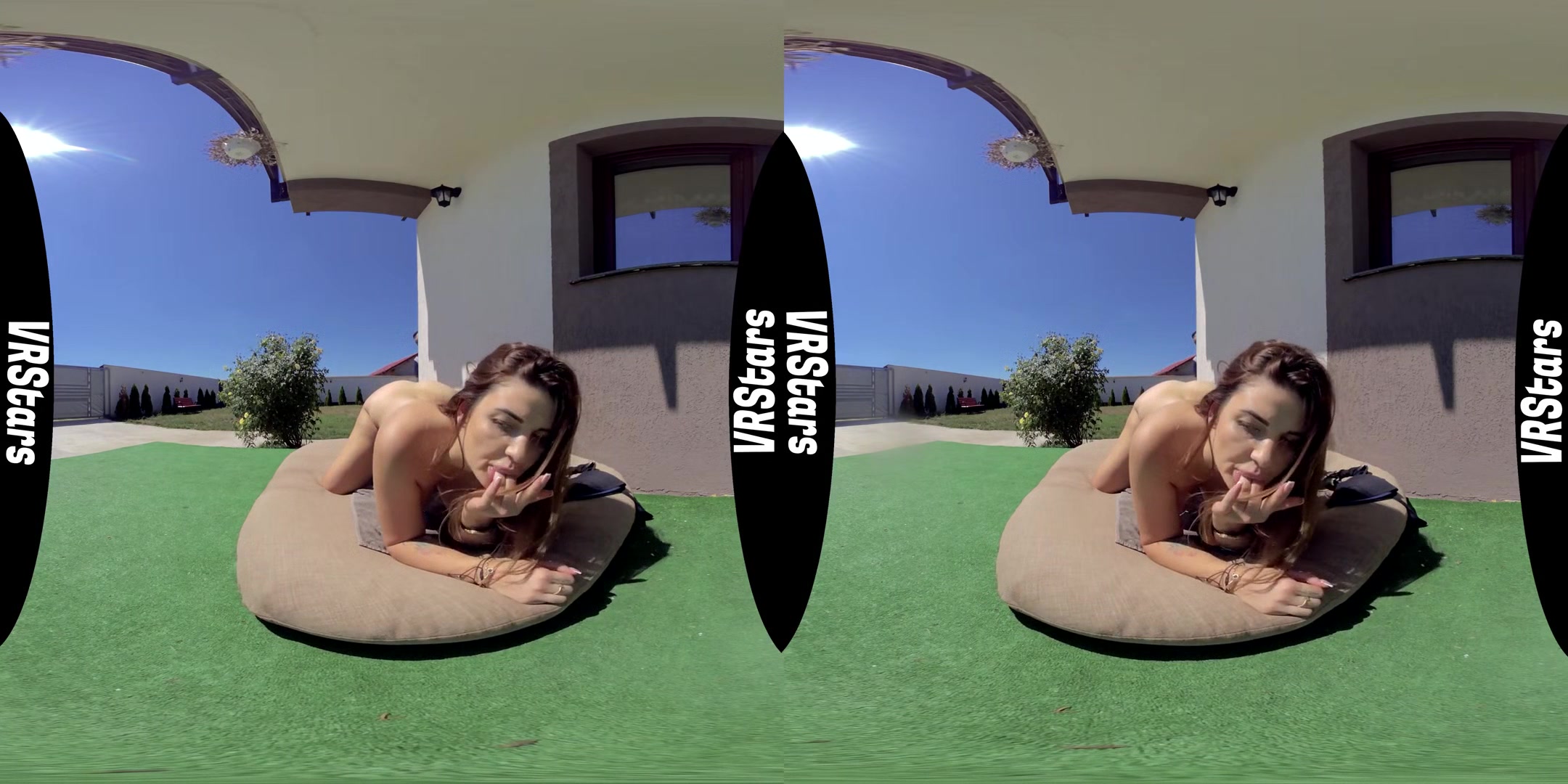 Busty Teen Sunbathes With A Voyeur Spying - Big Tits Babe Solo Masturbation 3D Porn