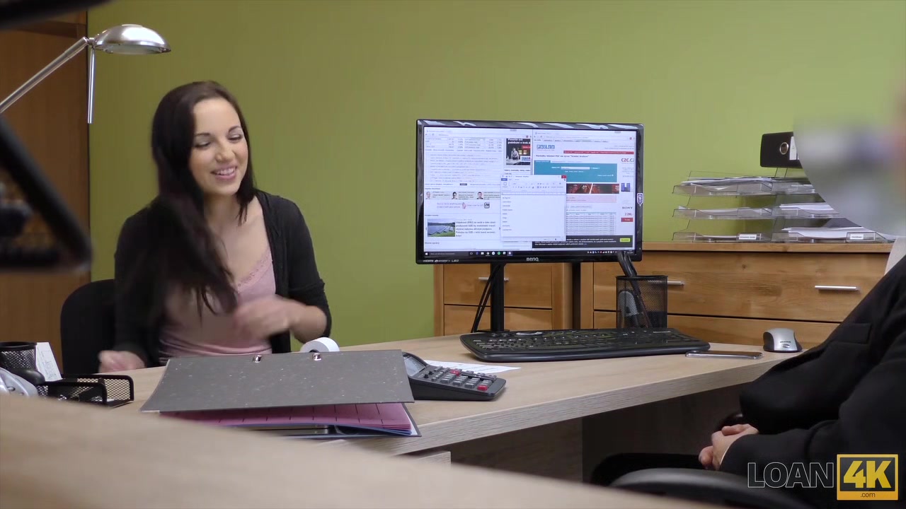 LOAN4K. Amateur passes special casting of loan agent to get money
