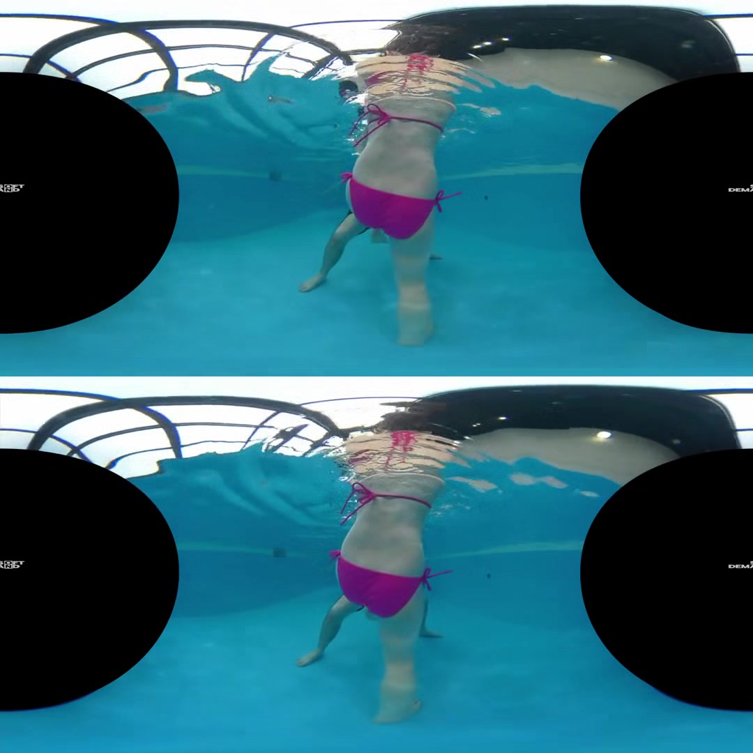 Sneak Underwater at the Pool to Spy to this Innocent E-Cup College Girl; JAV Idol in a Bikini VR