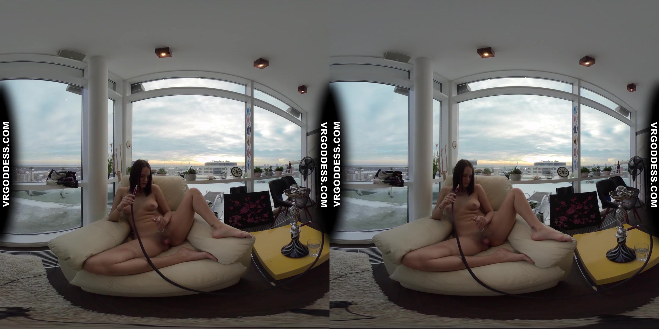 Teen Hookah Smoking Pussy Playing 18yo Rosalina Naked Snow Angel