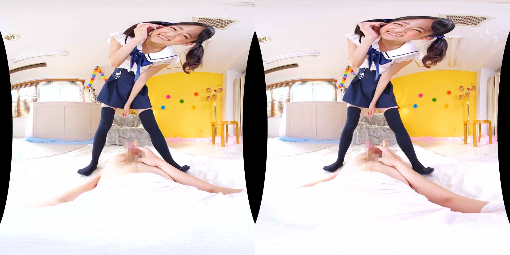 Fake twin-Tail Knee-High Panty Creampie Fuck 3 - Asian Creampie
