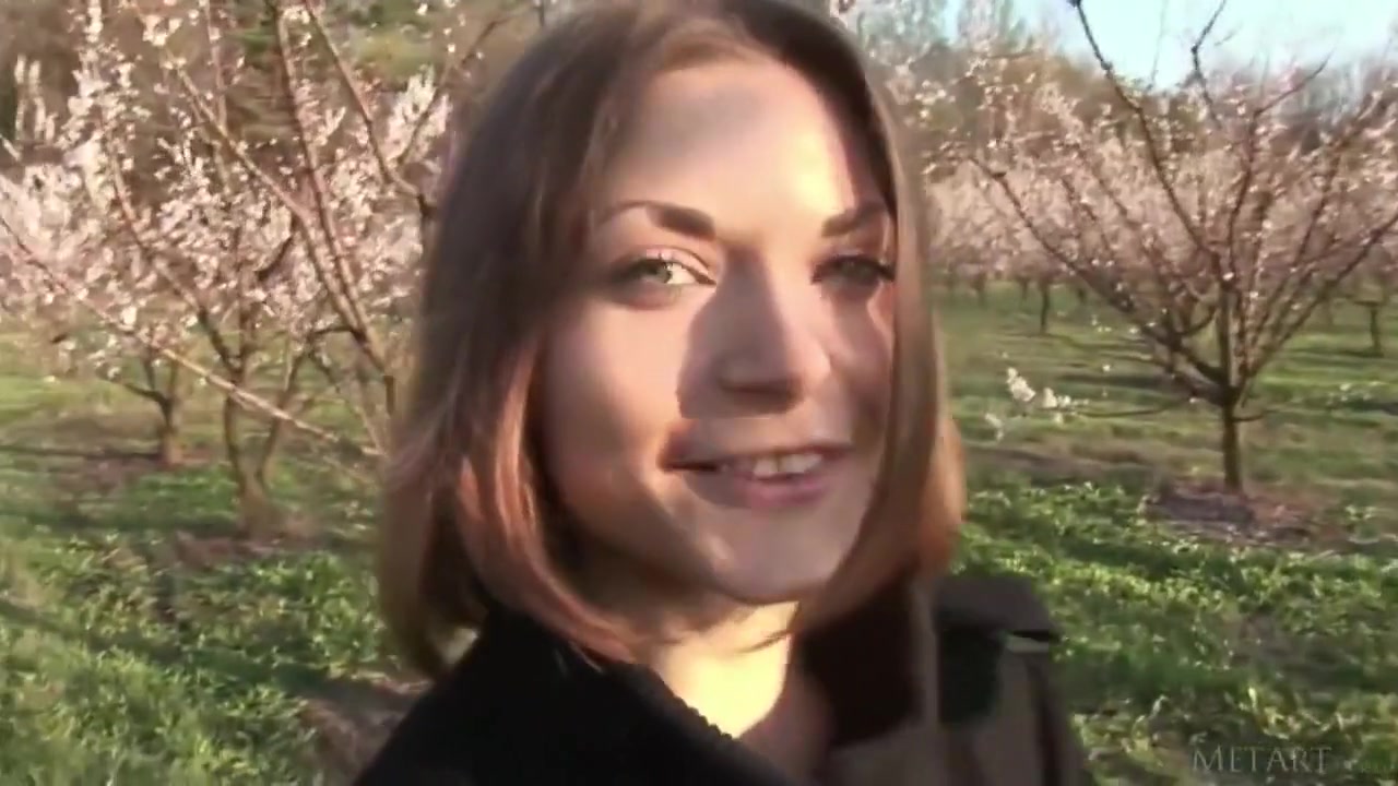Russian girl stripping in nature