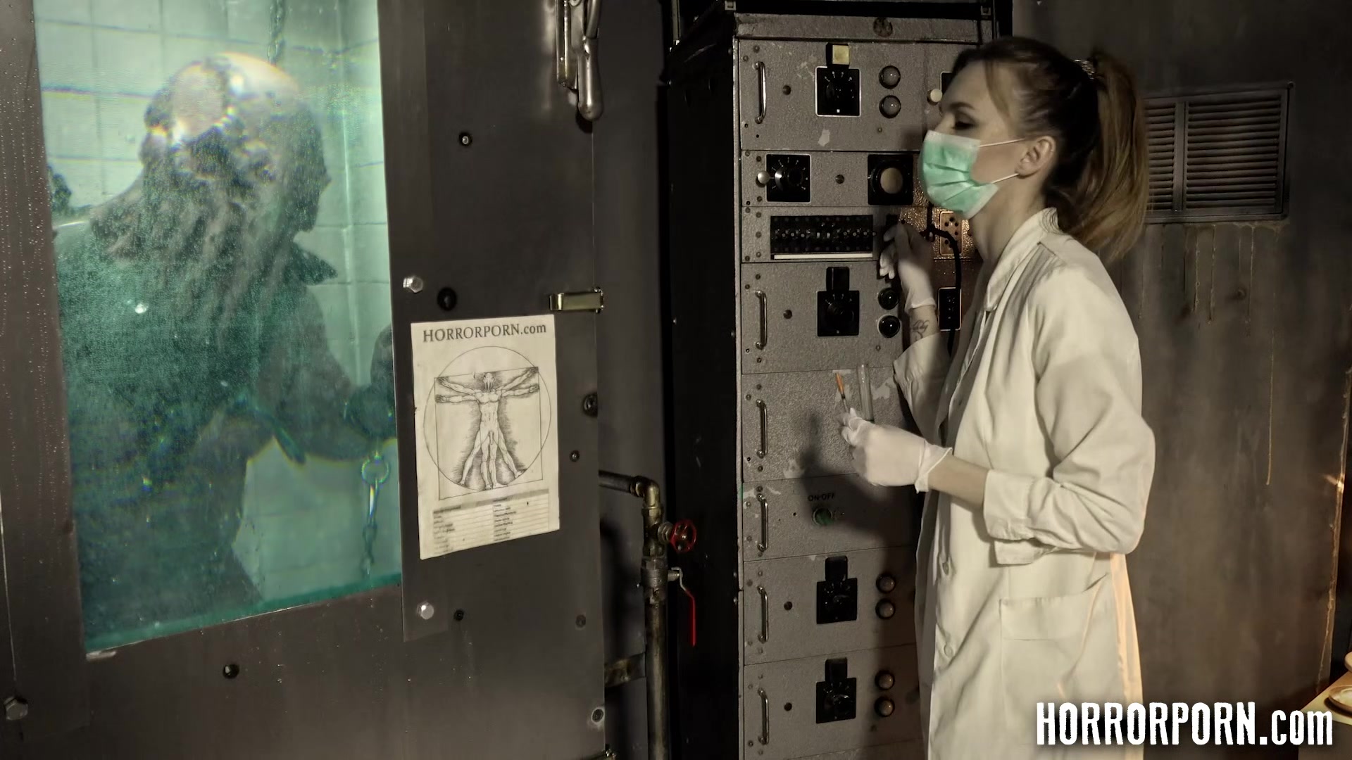 HORRORPORN The beautiful scientist fucked by a monster
