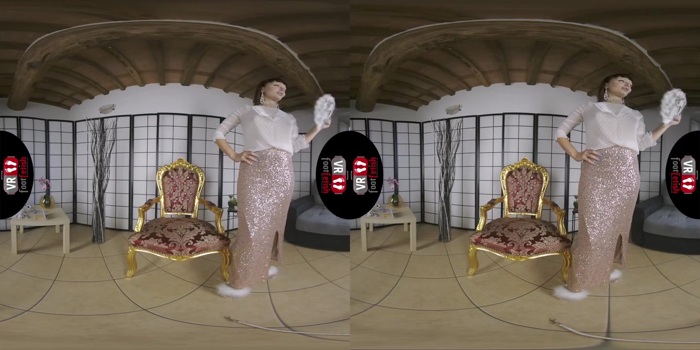 Elegant Dame Babyrose Shows You Her Hot Feet And Toes In Tight Pantyhose In VR - VRFootFetish