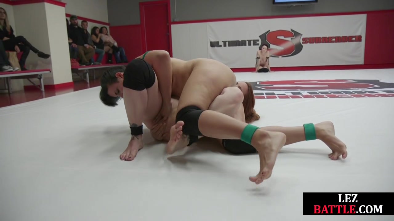 Lesbian wrestling public orgy by busty white and Black MILFS