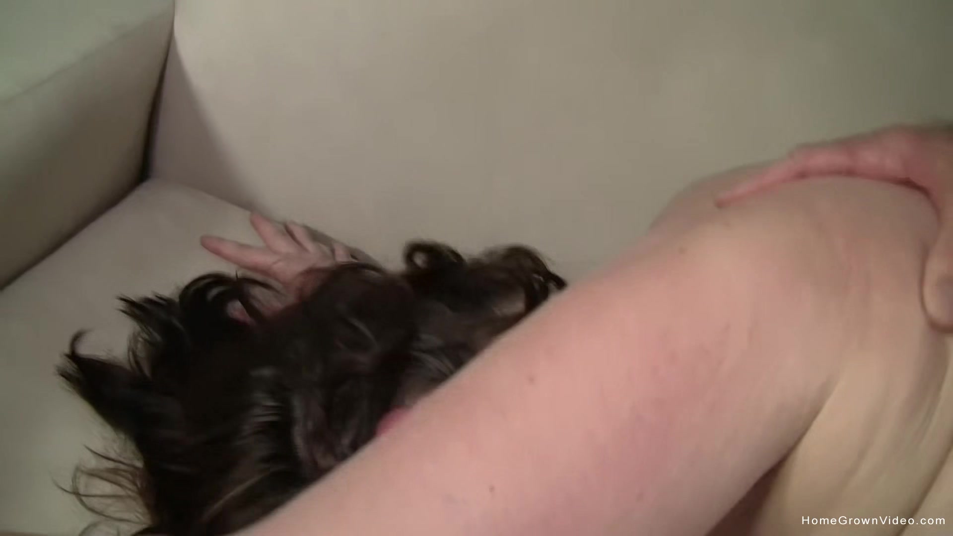 Older guy fucks an amateur brunette plumper