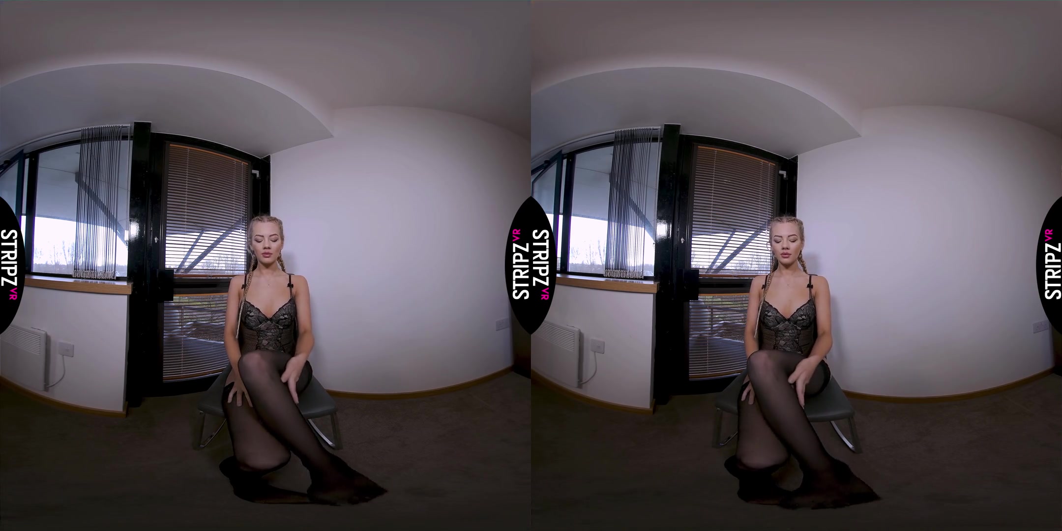 Petite - Cute Blonde With Nice Tits Shows them Off