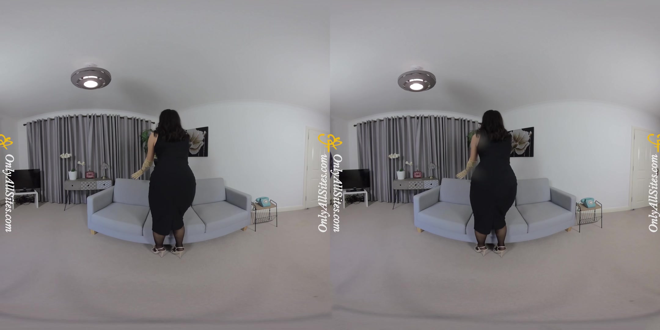 Bonnie - In Black Dress - OnlyTease