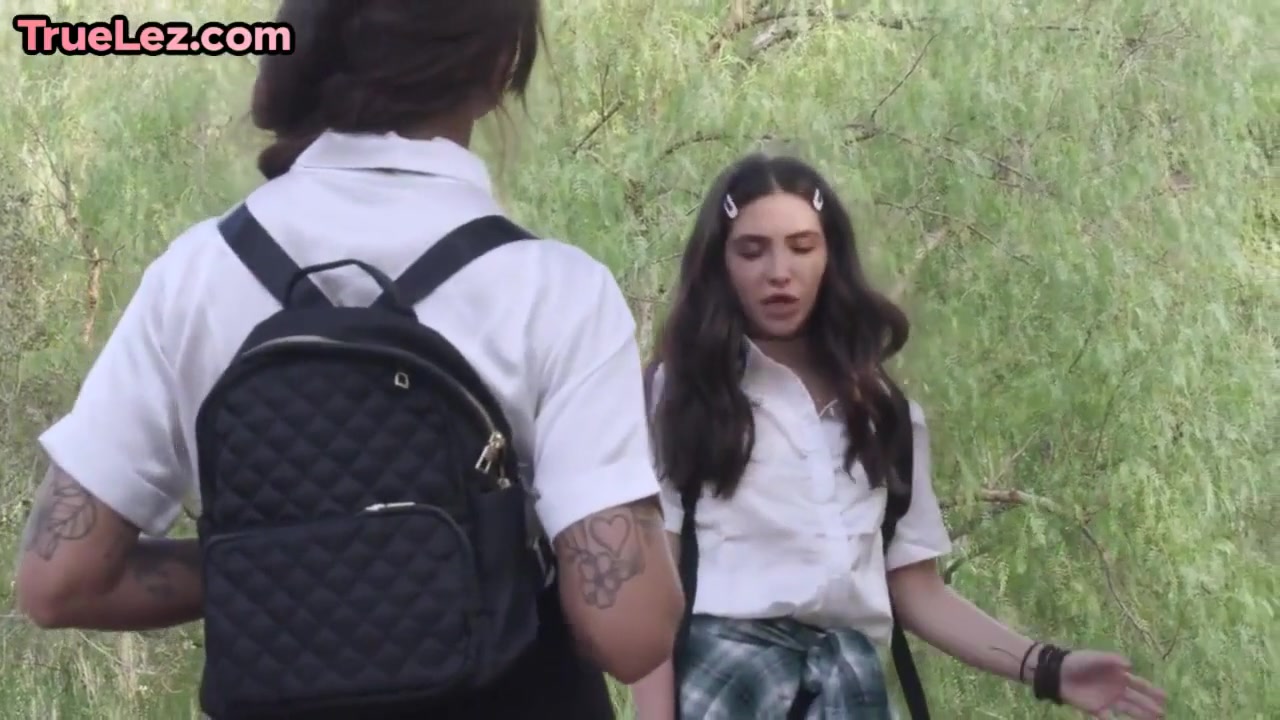 Dyke Collegeuniform teens 18+ Sapphic Tribbing After Fingering