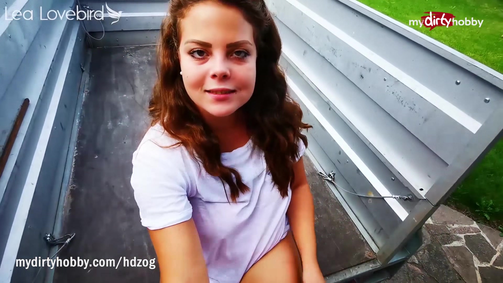 MyDirtyHobby - Curvy busty teen 18+ fucked by friend's boyfriend anally outdoors