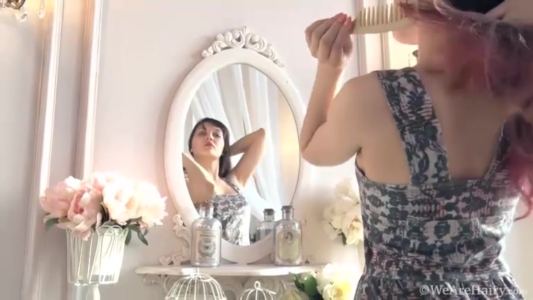 Kristinka masturbates on her white couch - Compilation - WeAreHairy