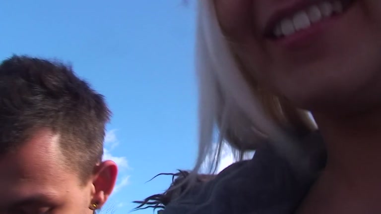 Outdoor bj and fuck with gorgeous blonde