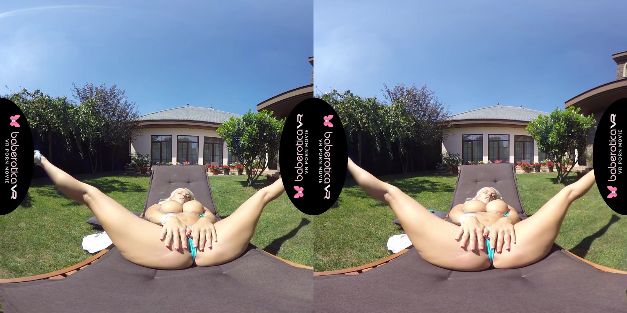 Busty Blanche Bradburry In Sunny Solo - Huge Tits Blonde Pornstar with Toy
