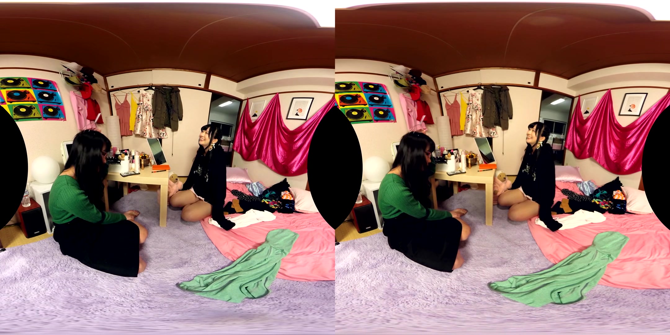 Apartment Days! Always Together; Softcore Japanese Lesbian Non-Nude Girlfriends Flirting