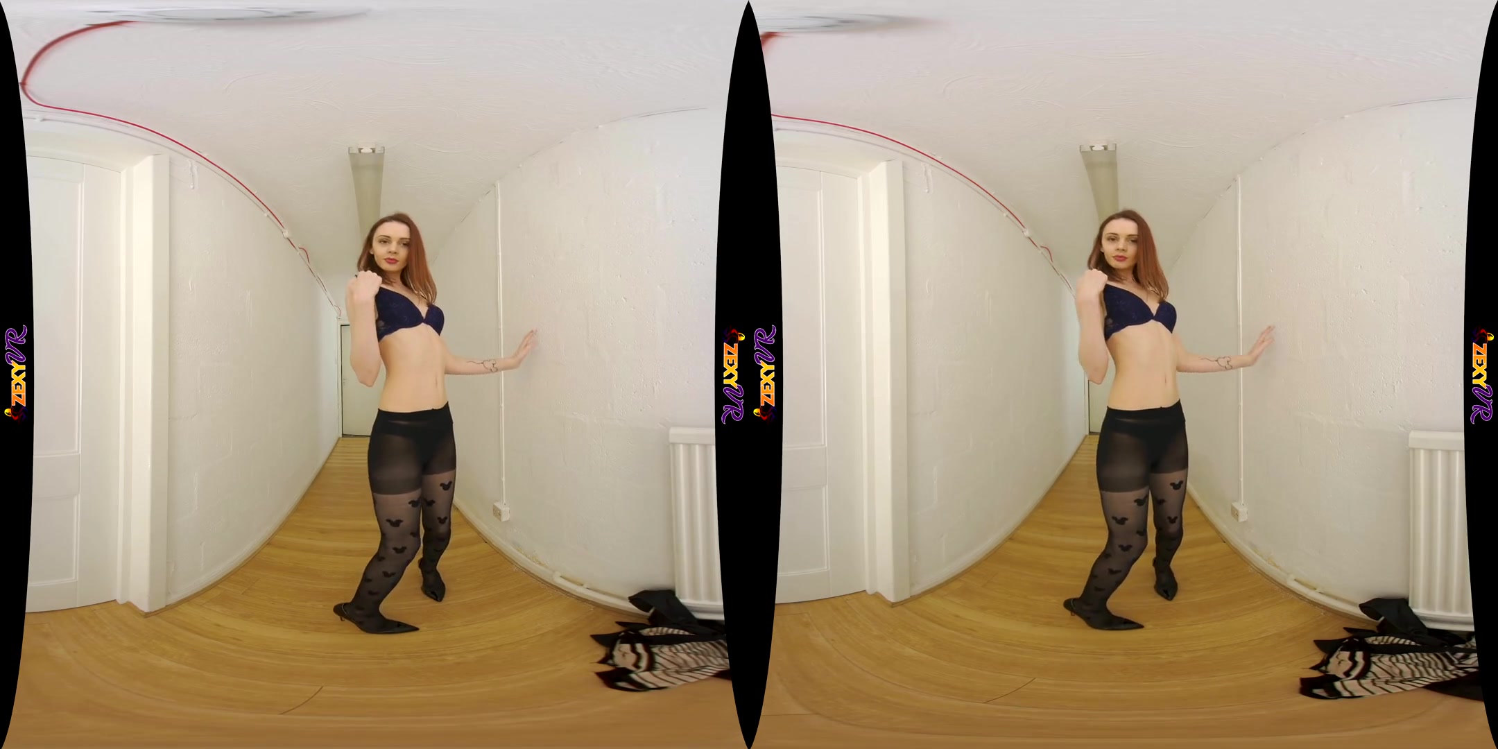 Stockings - Skinny Petite Stockings Shaved Striptease