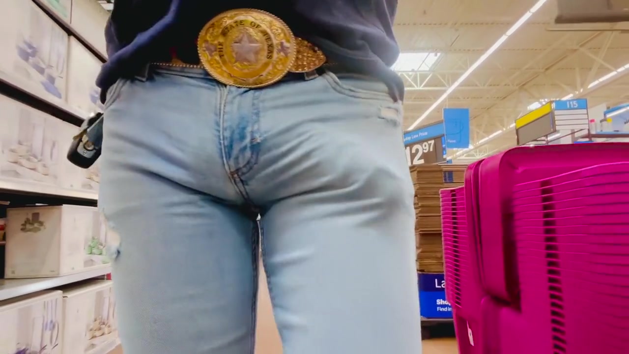 Danny D - Cocks In The Wild - Big Cock Cowboy Walking The Aisles In Skin Tight Jeans - Public Exhibitionist Pov