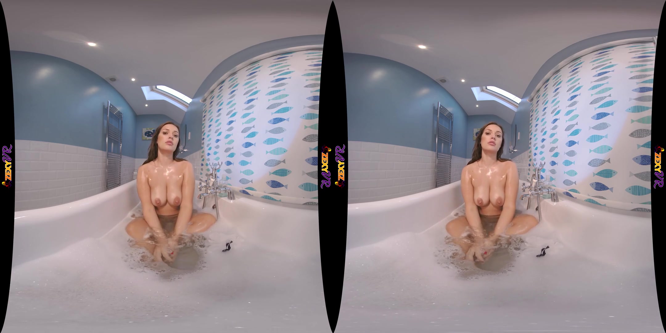 Bathe With Me Pt:2 - Big Tits Brunette Solo Wet Teasing