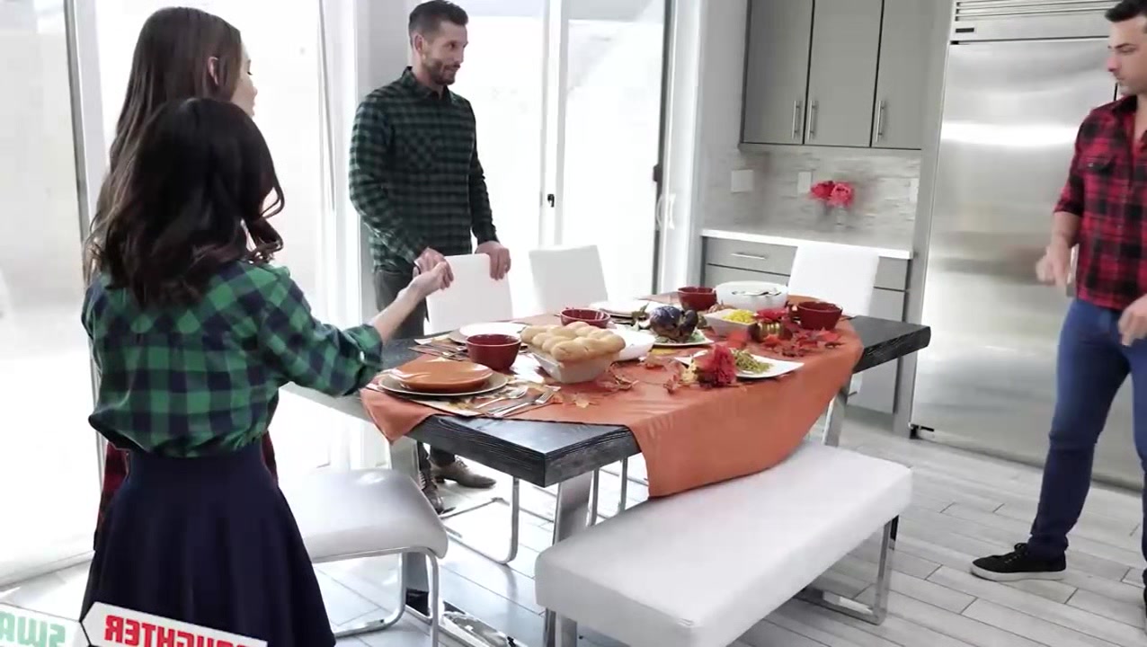 thanksgiving day with a friend s stepdaughter