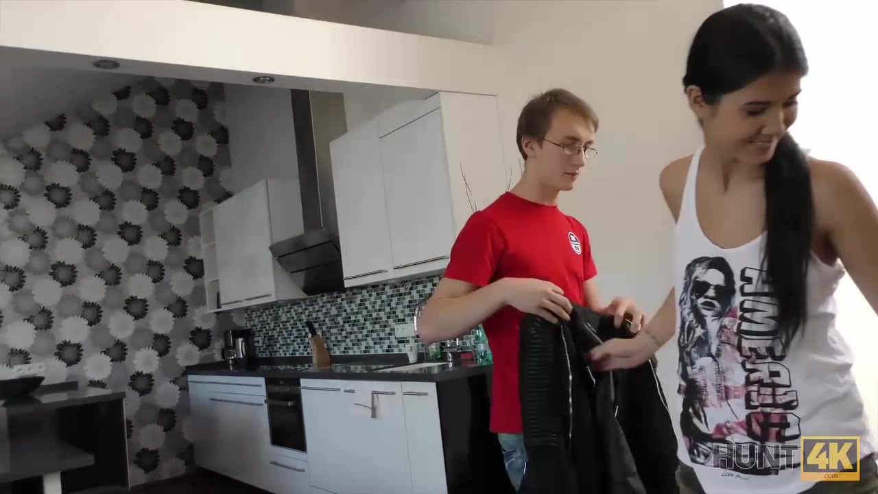 HUNT4K. Lovely brunette Madelina Dee asks BF if she can suck cock for tickets