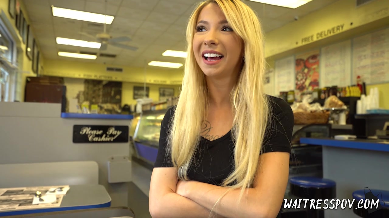 Waitress POV - Kenzie Reeves - Broke College Cutie