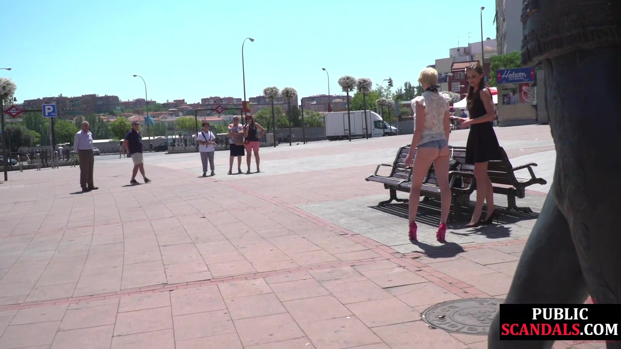 Public BDSM slut ass and throat fucked in club