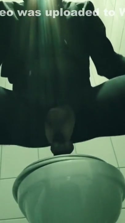 Sissy Tiffani drinks piss like wine – risky masturbation in public toilet