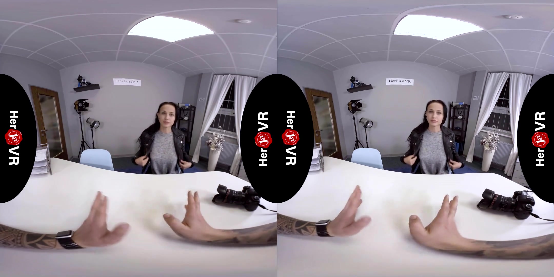 Nicole Love - VR Casting; Amateur Brunette First Timer POV