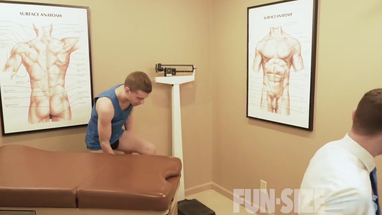 Hung Doctor Barebacks Short Patient And Assistant