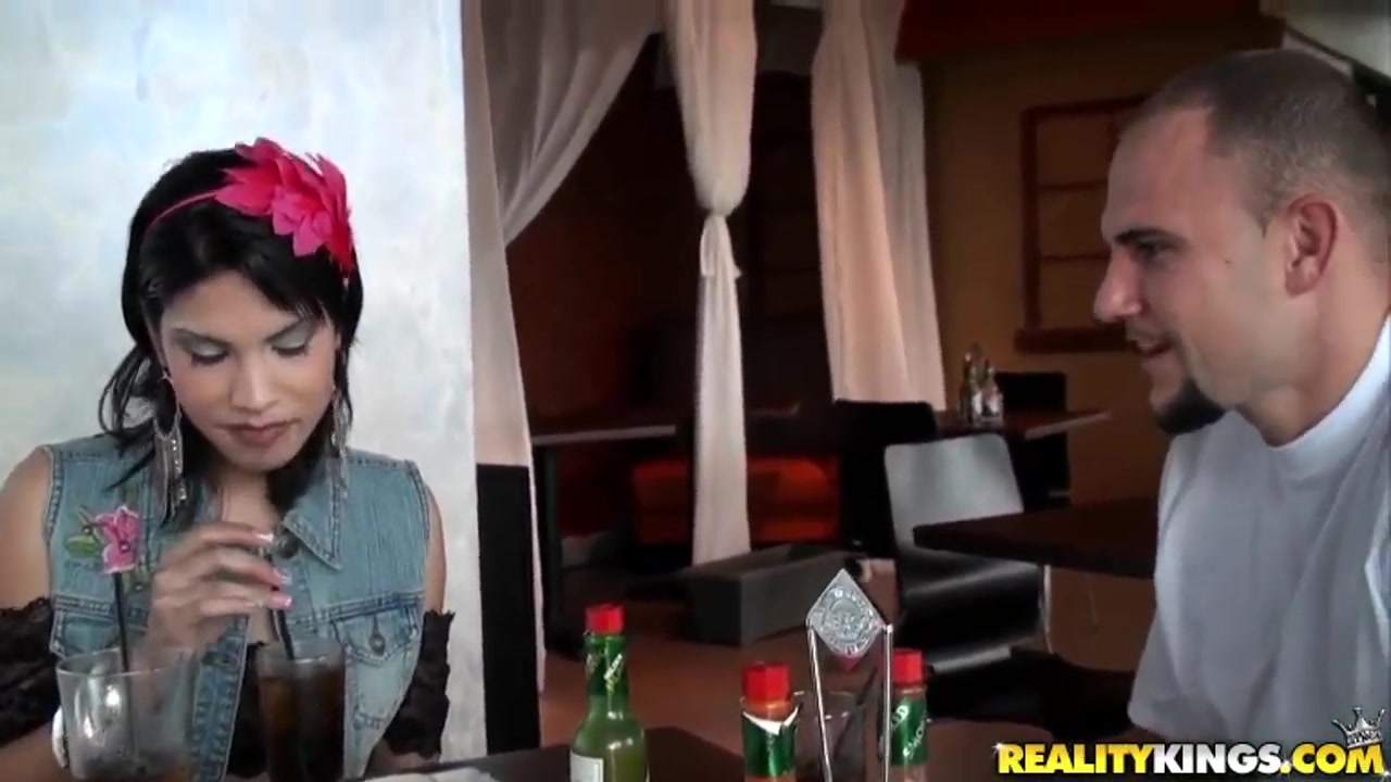 The babe is smiling at the undressing suggestion