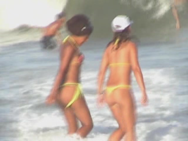 Two beauties on the beach - GNDBeachVideos
