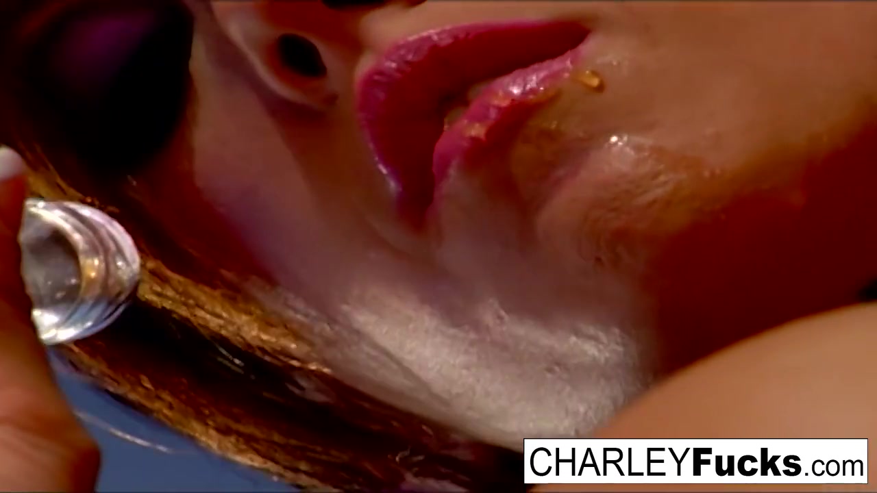 Charlie Has Some Slippery And Wet Fun With Sexy Brunette Capri!