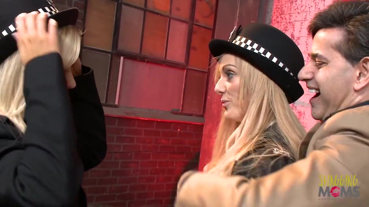 Horny Blonde In Police Officers Fuck A Guy Instead Of Arresting Him
