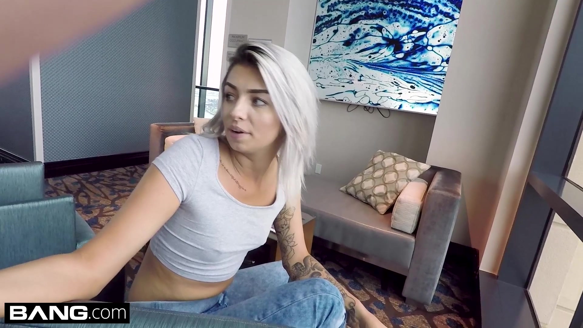 Tattooed teen 18+ Aspen Ora loves a thick dick in