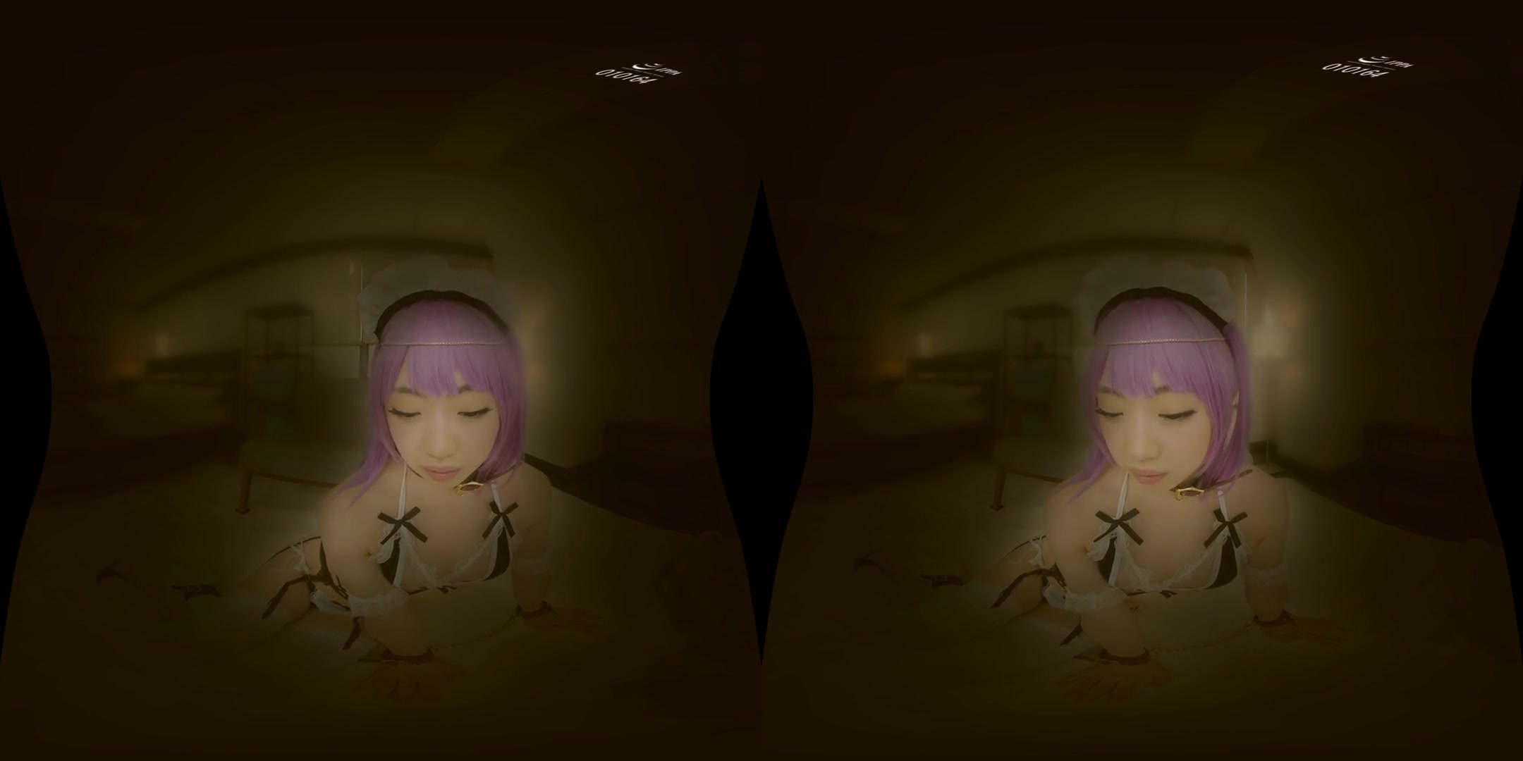 Cumming Inside Elf Maid; Purple Hair Cosplay Creampie Sex
